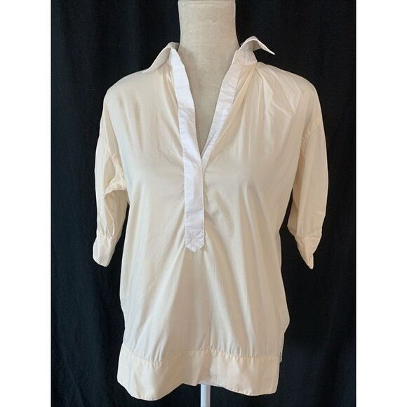 Bcbg Maxazria Ivory White Short Sleeve top - Picture 1 of 5